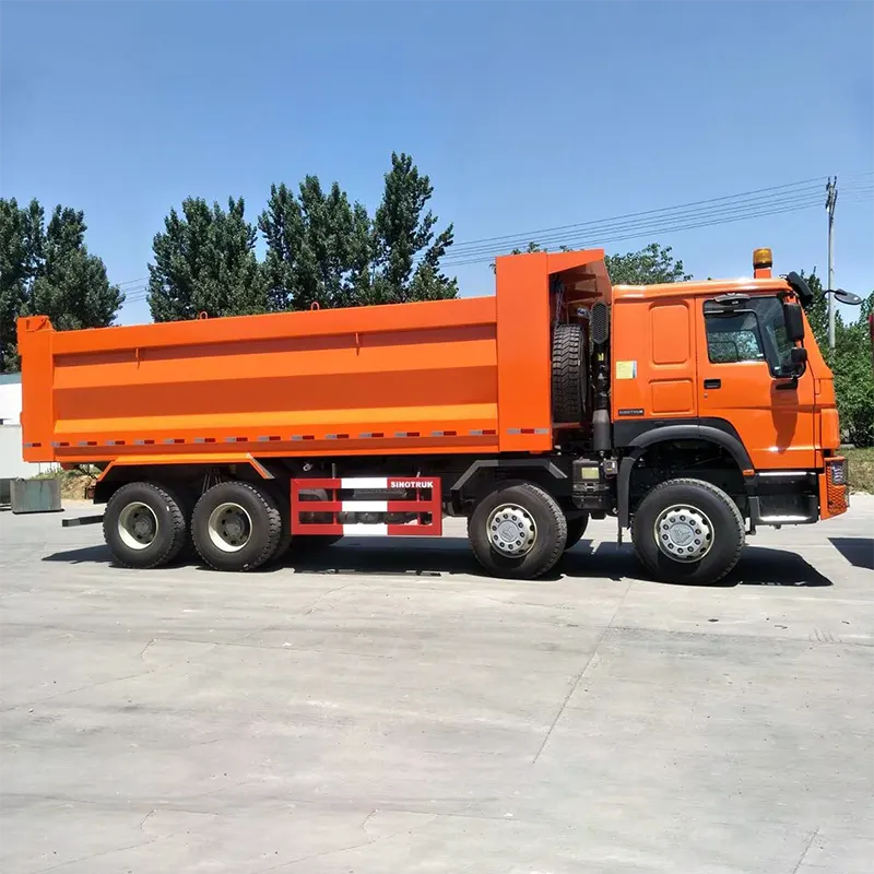 Sinotruk Howo 12 Wheelers Tipper Truck Euro 2 Lái xe tay trái